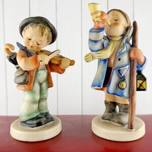 Vintage Goebel Hummel TMK-3 Set: Hear Ye, Hear Ye & Little Fiddler